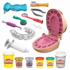 Play-Doh, Drill'N Fill Dentist, 8 cutii, set creativ + 4 cutii de plastilina GRATUIT, set promotional