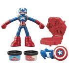Play-Doh, Marvel, Captain America, figurina si accesorii, set creativ