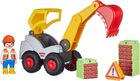Playmobil, 1.2.3, Excavator cu brat mobil, 70125