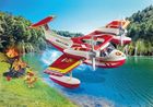 Playmobil, Action Heroes, Avion de pompieri cu functie de stingere a incendiului, 71463