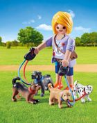 Playmobil, Special Plus, Femeia cu catelusi la plimbare, set de joaca, 70883