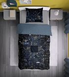 Processor, set lenjerie de pat single, Fluo, 140-200 cm