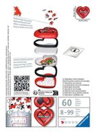 Ravensburger, Minecraft, cutie - inima, puzzle 3D, 60 piese