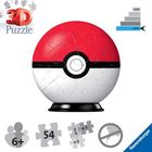 Ravensburger, Pokemon, Pokeball, puzzle 3D, rosu, 54 piese