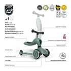 Scoot & Ride, Highwaykick 1, vehicul fara pedale si trotineta 2 in 1, Forest