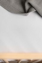 Sensilli, Cearsaf cu elastic, deluxe, jersey, alb, 160-80 cm