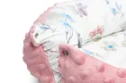 Sensillo, Minky, Retro, babynest, roz, 70-30 cm