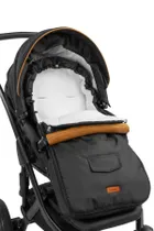 Sensillo, Sac de dormit din fleece pentru carucior, Negru, 95-40 cm