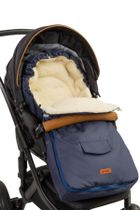 Sensillo, Sac de dormit din lana pentru carucior, Bleumarin, 95-40 cm