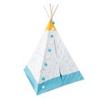 Smiki, cort tipi pentru copii, model straciatella, galben-albastru