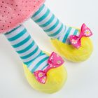 Smiki, papusa textila in rochita cu parul blond, 36 cm