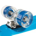 Smiki, placa skateboard tip fish cu roti LED, albastru