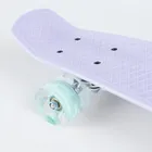 Smiki, placa skateboard tip fish cu roti LED, lila