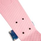 Smiki, placa skateboard tip fish cu roti LED, roz