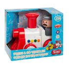 Smiki, Press & go, Trenulet, vehicul, cu lumini si sunete