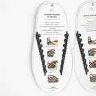 Smiki, sireturi din silicon fara legare, 8+8 negru