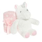 Smiki, Unicorn, patura, roz, stelute, 75-90 cm