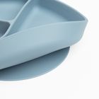 Smiki, Very Bunny, farfurie compartimentata din silicon, albastru