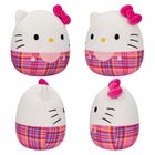 Squishmallows, Hello Kitty, Sanrio Plaid, jucarie de plus, 20 cm, 1 buc.