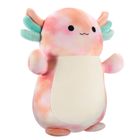 Squishmallows, HugMees, Medium Plush, Aksel Peach Tie-Dye Axolotl, jucarie de plus, 25 cm