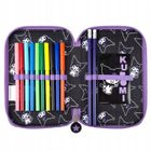St.Majewski, Kuromi, penar dublu cu rechizite scolare, Black