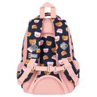 St.Right, rucsac pentru scoala, cu 3 compartimente, Teddy Bear