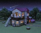 Sylvanian Families, Casa mare rustica cu camera la mansarda, set cu figurine, 5727