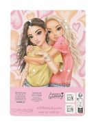 Top Model, BFF, brelocuri pentru prietene, 2 jumatati de inima, roz