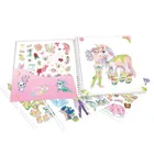 Top Model, Unicorn Ylvi, Dress Me Up, set creativ cu autocolante