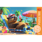 Trefl, Capibara Relax, puzzle, 100 piese