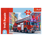 Trefl, Fire Truck, puzzle, 60 piese
