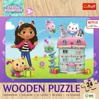 Trefl, Gabby's Dollhouse, puzzle din lemn, 24 piese