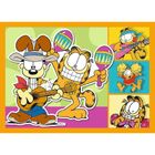 Trefl, Garfield loves lasagna, puzzle 4in1, 54+48+35+70 piese