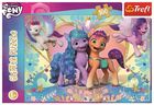 Trefl, My Little Pony, Glitter, Poneii Sclipitori, puzzle, 100 piese
