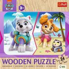Trefl, Paw Patrol, puzzle din lemn, 24 piese