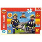 Trefl, Pompierul Sam, puzzle, 100 piese