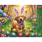 Trefl, Premium Plus, Spring Bloom, Easter Dog, puzzle, 500 piese