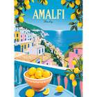 Trefl, Premium Plus, Vintage Poster, Amalfi, Italy, puzzle, 1000 piese