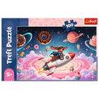 Trefl, Teckel pe o racheta, puzzle, 100 piese