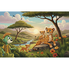 Trefl, Trefliks, Inspired By Nature, Ghepardi, puzzle, 100 piese
