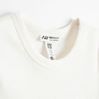 Tricou basic alb din bumbac pieptanat NOWEAR