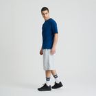 Tricou basic bleumarin cu croiala relaxed NOWEAR