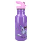 Unicorn Academy, Take a sip, sticla da apa cu pai, violet, 500 ml