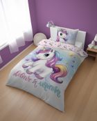 Unicorn, set lenjerie de pat single, 160-200 cm