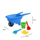 Wader, Happy Summer, roaba cu accesorii de nisip, albastru