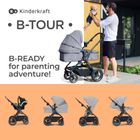 Kinderkraft, B-Tour, carucior pentru copii multifunctional 3in1, gri