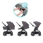 Kinderkraft, B-Tour, carucior pentru copii multifunctional 3in1, gri
