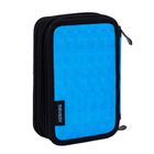 Astrabag, Jumbo, penar cu 3 compartimente, cu rechizite scolare, Blue Pixel