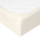 BabyMatex, cearceaf cu elastic jersey, 60-120 cm, ecru