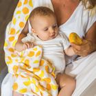 BabyOno, scutece muselina cu zornaitoare, din bambus, orange